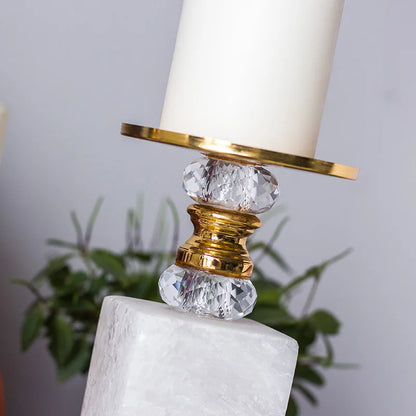 Decorbites™ Goldener Marmor Kerzenhalter Kandelaber Hochzeitsdekoration Schreibtischaccessoires