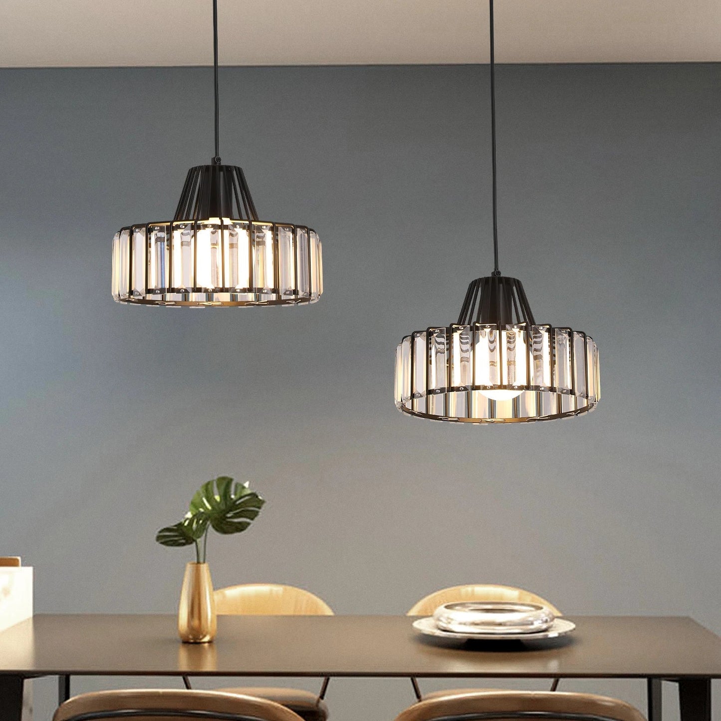Decorbites™ K9-Kristall-Hängeleuchte Moderne Wohnzimmer-Deckenlampe LED-Halle Dekoration