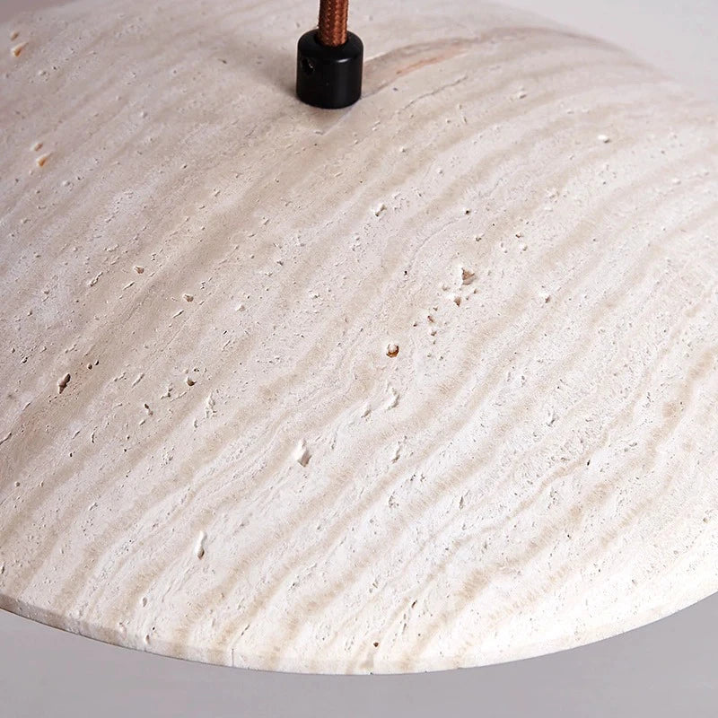 Decorbites™ Sahne Stein Holz Kronleuchter Anhängerlampe für das Schlafzimmer – Dänischer Stil Atmosphärische Beleuchtung