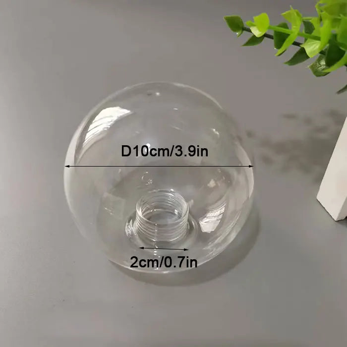 Decorbites™ Klar-Glas-Pendent-Lampenschirm mit 2,2 cm Gewinde für Kronleuchter & Hängeleuchten