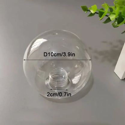 Decorbites™ Klar-Glas-Pendent-Lampenschirm mit 2,2 cm Gewinde für Kronleuchter & Hängeleuchten