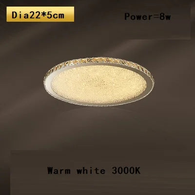 Decorbites™ Kristallrunde Deckenleuchte: Nordisches Lichtluxus LED-Beleuchtung für Zuhause im Schlafzimmer und Wohnzimmer
