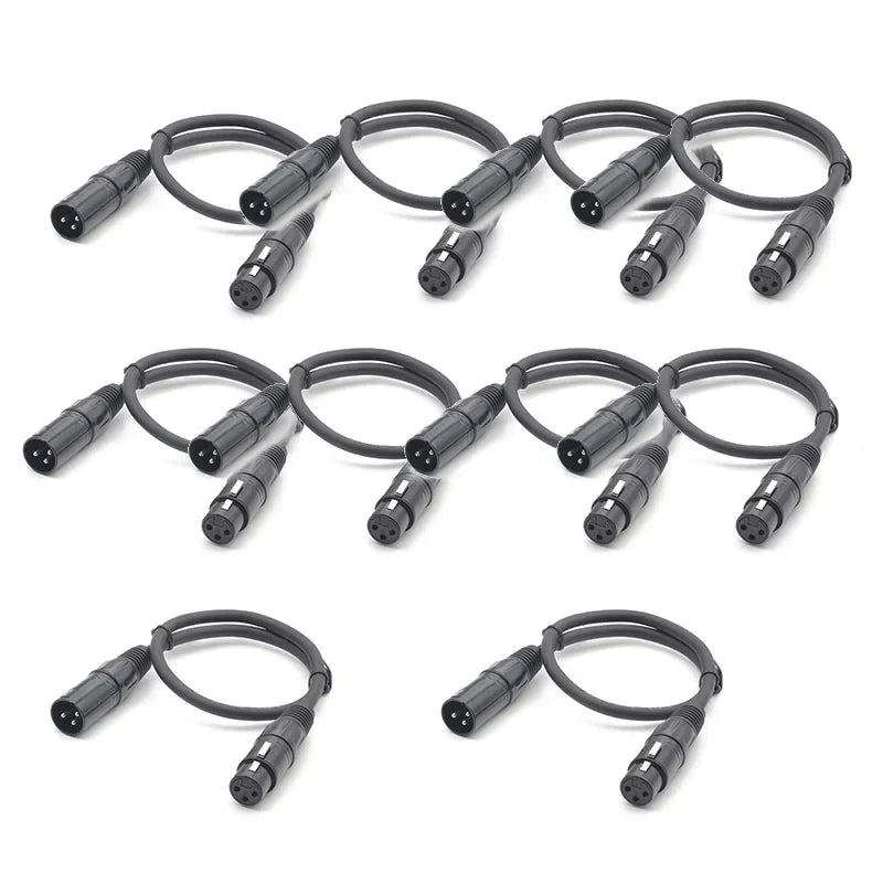 Decorbites™ DMX-Kabel 1 m für Bühnenbeleuchtungspult Moving Head Par Laserlichter
