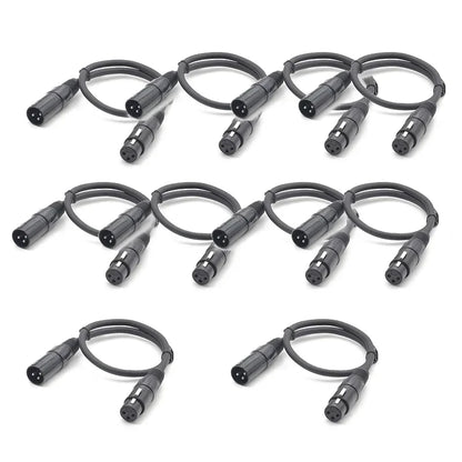 Decorbites™ DMX-Kabel 1 m für Bühnenbeleuchtungspult Moving Head Par Laserlichter