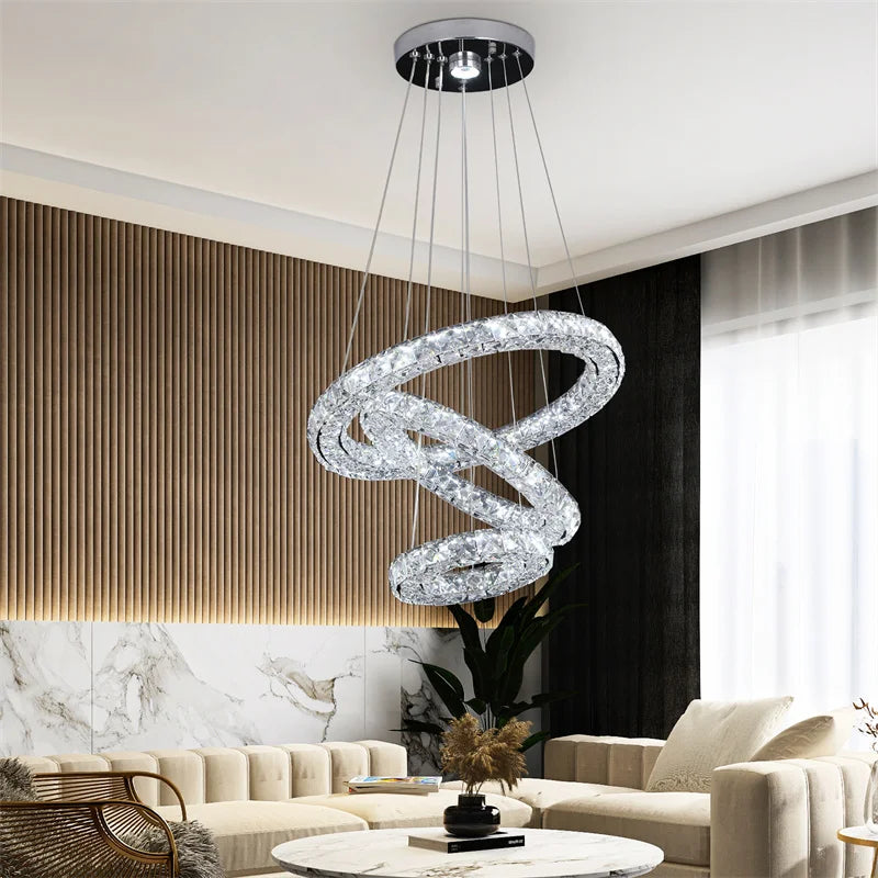 Decorbites™ Kristall-LED-Hängeleuchte für modernes Luxus-Wohn- und Esszimmer-Dekor