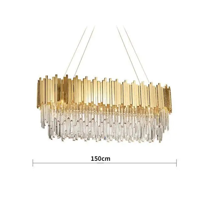Decorbites™ Kristall-LED-Kronleuchter: Verstellbare Metall-Hängeleuchte für Wohnzimmer, Esszimmer, Schlafzimmer