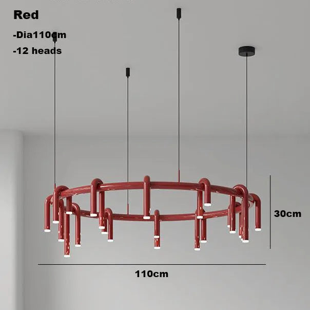 Decorbites™ Kreisförmige Ring-Anhängerleuchten - LED-Kronleuchter für Wohnzimmer zu Hause & Restaurant