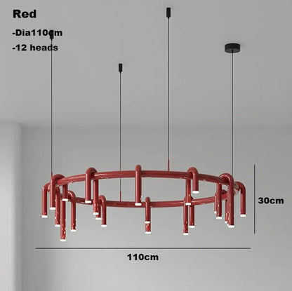 Decorbites™ Kreisförmige Ring-Anhängerleuchten - LED-Kronleuchter für Wohnzimmer zu Hause & Restaurant