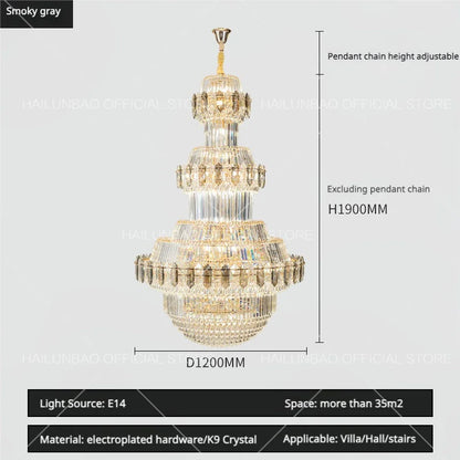 Decorbites™ Kristall-Leuchter: Villa High Wohnzimmer Luxusbeleuchtung