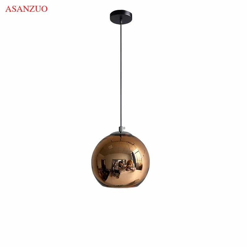 Decorbites™ Glas-Hängeleuchten 15 cm/20 cm Rundkugellampe in Gold-/Kupfer-/Silbervergoldung