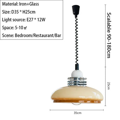 Decorbites™ Glas-LED-Kronleuchter: Moderne Bauhaus-Stil-Pendelleuchte für Zuhause, Restaurant und Bar