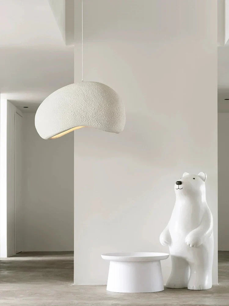 DecorBites™ Cream Cloud Chandelier: Modern LED Pendant Lamp for Home, Restaurant, Bar