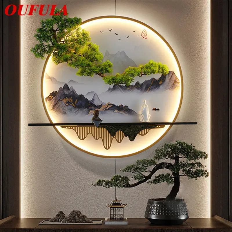 Gold Mural LED Sconce