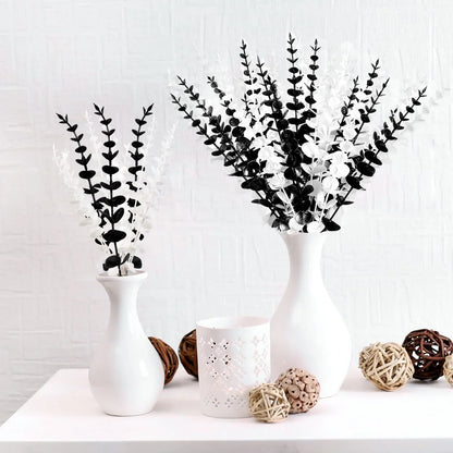 Decorbites™ Goldene Eukalyptusblätterstiele x10 – Künstliche Herbst-Hochzeits-DIY-Dekoration