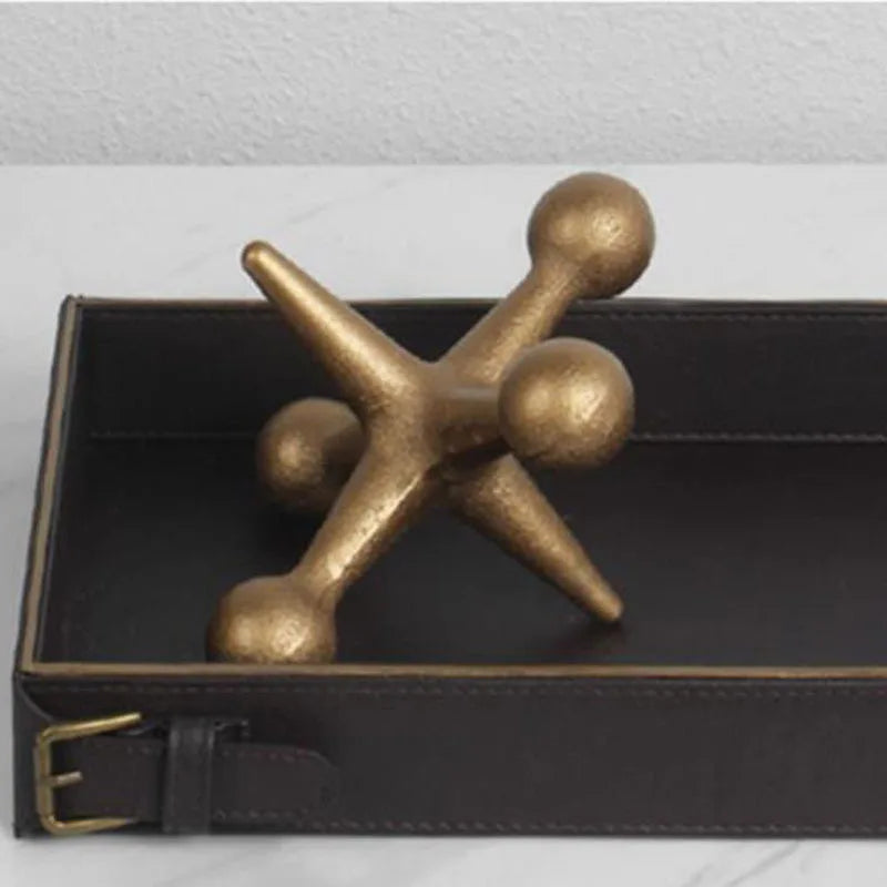 Decorbites™ Goldene Geometrische Harz-Handwerksprodukte Molekulares Modell Abstrakte Heimdekoration