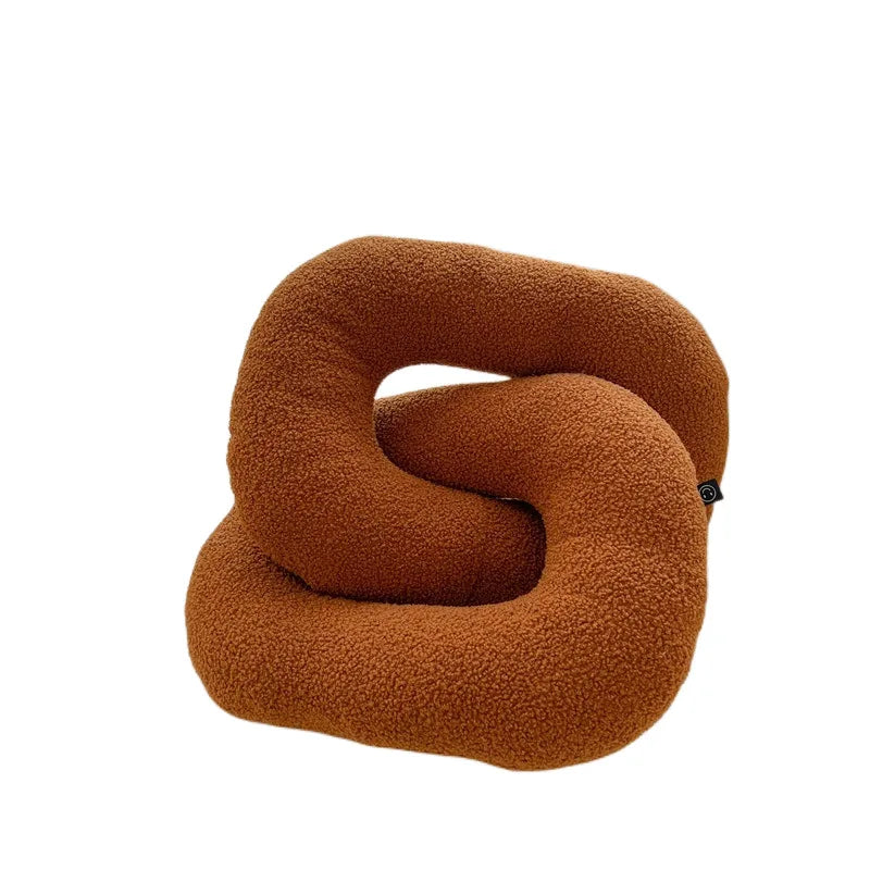 Grey Knotted Cushion Pillow