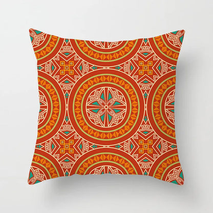 DecorBites™ Geometric Square Pillowcase Ethnic Retro Sofa Pillow Cover 45x45cm Home Decor