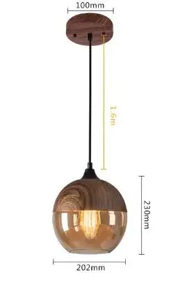 Decorbites™ Glas-Hängeleuchten für Schlafzimmer Wohnzimmer Esszimmer Stil Armaturen