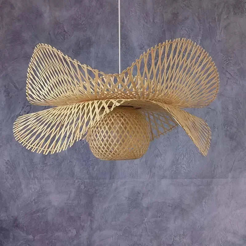 Decorbites™ Bambus-Hängeleuchten: Japanisch handgefertigte Kücheninsel-Leuchter
