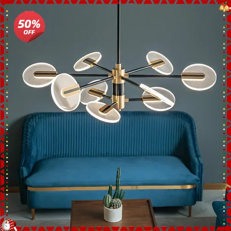 Decorbites™ Acryl-LED-Deckenleuchter: Modernes nordisches Design für luxuriöse Beleuchtung im Wohnzimmer und Schlafzimmer