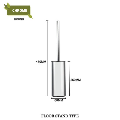 DecorBites™ Gold Toilet Brush Set with Wall Mount Holder
