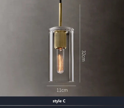 Decorbites™ Klar-Glas-LED-Pendantleuchte Gold-Metall-Chandelier MarshalAsLED Hängelampe