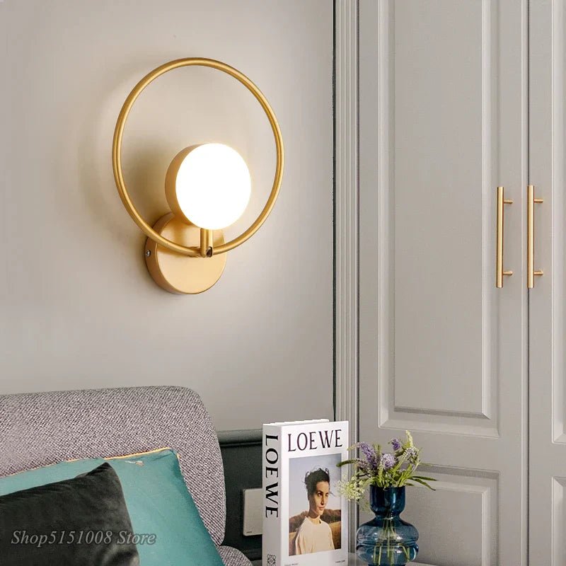 DecorBites™ Glass Ball LED Wall Lamp Modern Light Luxury Home Decor Fixture