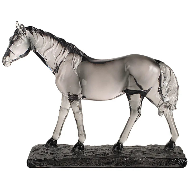 Decorbites™ Klar Pferd Harz-Skulptur Dekorative Figur Heimdekoration