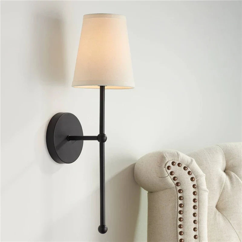 Decorbites™ LED-Wandleuchte: Amerikanisches minimalistisches Schwarz-Gold-Licht für Wohnzimmer und Schlafzimmer