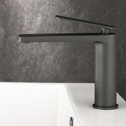 Decorbites™ Gewehr Grau Wasserfall Beckenarmatur - Messing Heiß Kalt Waschbeckenarmatur