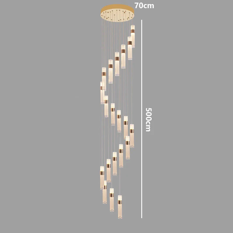 Nordic Multi-Light Iron And Acrylic Pendant Light