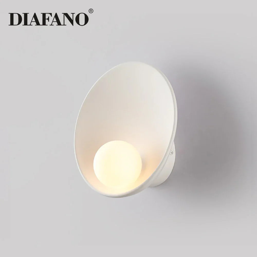 Decorbites™ Gipskarton-Glas-LED-Wandleuchte Minimalistische Beleuchtung für Schlafzimmer Gang Oberflächenmontiert
