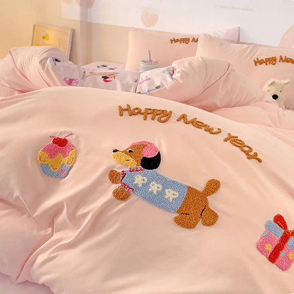 Decorbites™ Wolken-Baumwolle-Cartoon-Bettwäsche-Set – Weich, hautfreundlich, für alle Jahreszeiten