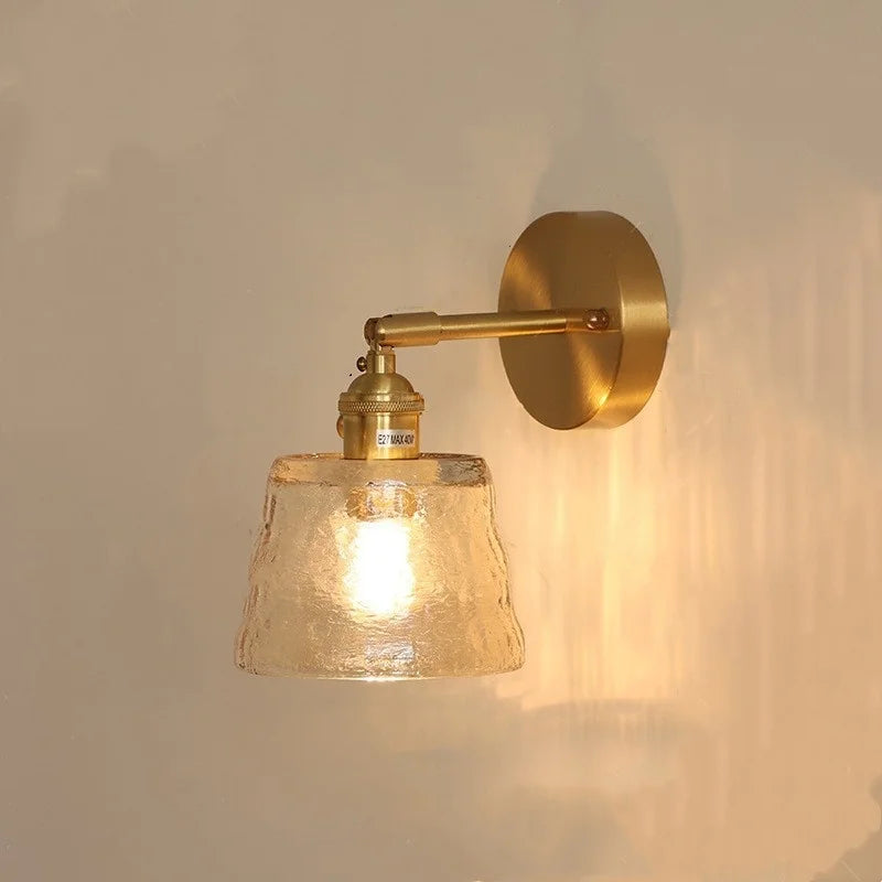 Decorbites™ Grüne Glas-LED-Wandleuchten mit Zugschalter Vintage-Stil Nachttischlampe