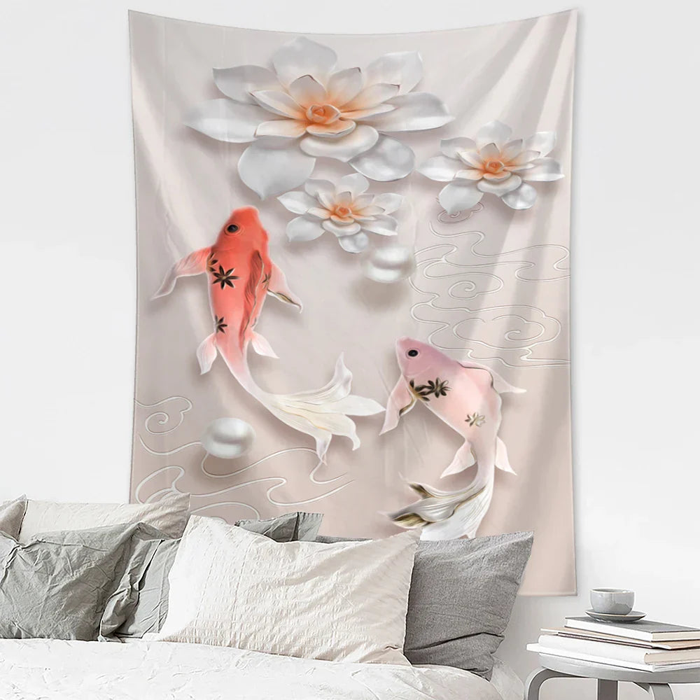 Decorbites™ Fliegender Kran Wandhänger Tapisserie für Zuhause Retro Wanddekoration