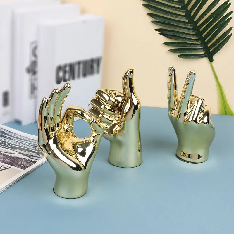 Decorbites™ Hand-Liebesgeste-Figur Skulptur für Zuhause und Schreibtisch-Dekoration