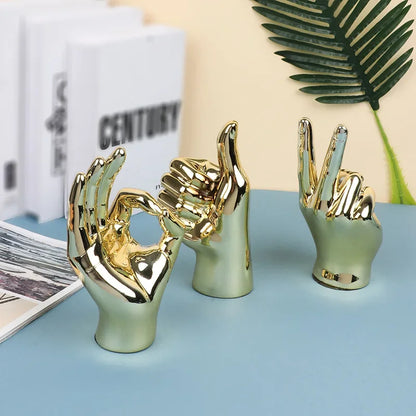 Decorbites™ Hand-Liebesgeste-Figur Skulptur für Zuhause und Schreibtisch-Dekoration
