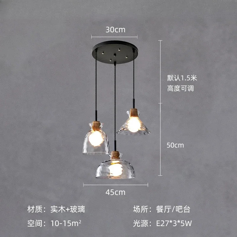 Decorbites™ Klar-Glas-Hängelampe mit LED-Lichtern für die Hausdekoration