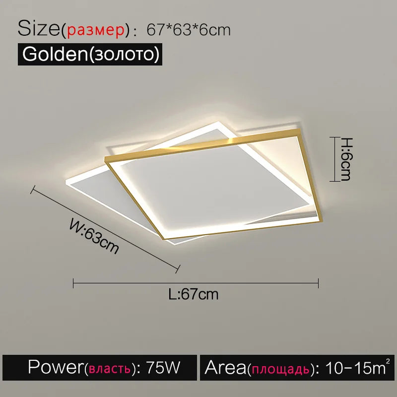 Decorbites™ LED-Deckenleuchte-Set – Modern minimalistisches nordisches Schlafzimmer-Wohnzimmer-Beleuchtung