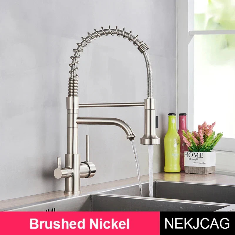 Decorbites™ Zweimodus-Wasserfilter-Küchenarmatur mit 360°-Drehung und Heiß-Kalt-Mischer