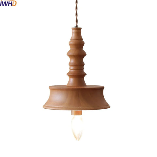 Decorbites™ Japanischer Stil LED Holz-Hängeleuchte für Heimdekoration und Restaurant