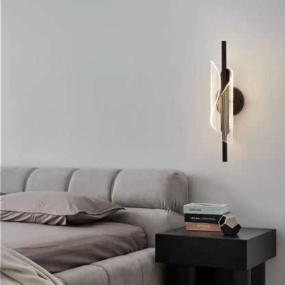 Decorbites™ Gold Schwarz LED Wandleuchte für Schlafzimmer Wohnzimmer Gang Flur