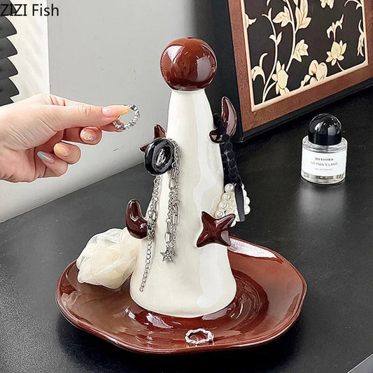 "DecorBites™ Zaubererhut Schmuckständer Dekorative Regale Ohrringe Halskettenhalter"