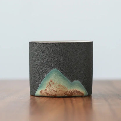 DecorBites™ Japanese Ceramic Tea Coffee Cup Porcelain Drinkware Mug - Single Pottery
