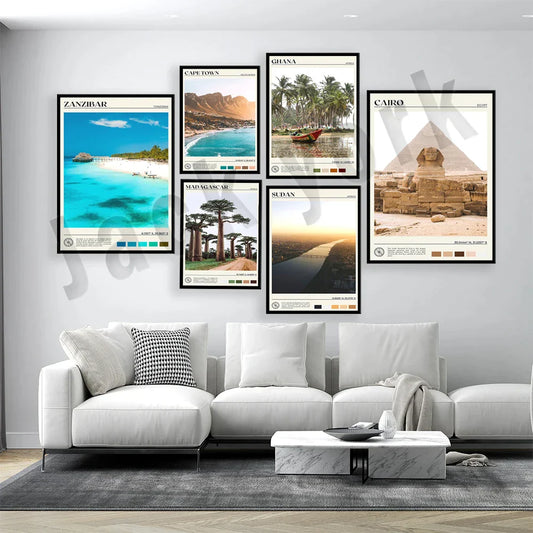 Decorbites™ Afrika Landschaftsposter-Sammlung