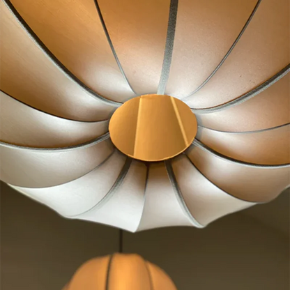 Decorbites™ Dänische Pendelleuchte Minimalistische Laterne UFO-Lampenschirm Rustikaler Stofflampenschirm