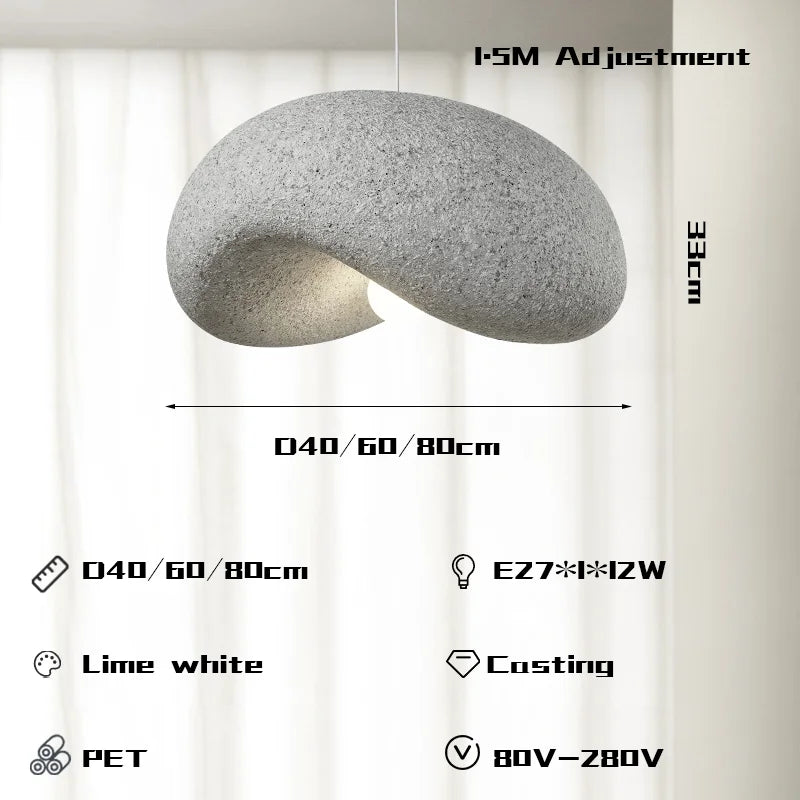 Decorbites™ Sahne-Stil LED-Kronleuchter für die Einrichtung zu Hause – Nordisch-minimalistisches Wabi-Sabi-Design