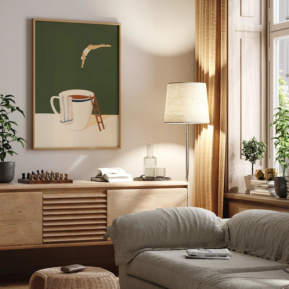 Abstract coffee wall canvas printing good morning coffee wall art poster for modern living room bedroom kitchen and home decor