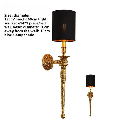 Decorbites™ Kupfer-Wandlampe für luxuriöses Wohnzimmer-TV-Hintergrund, Schlafzimmer, Treppenhaus LED-Beleuchtung