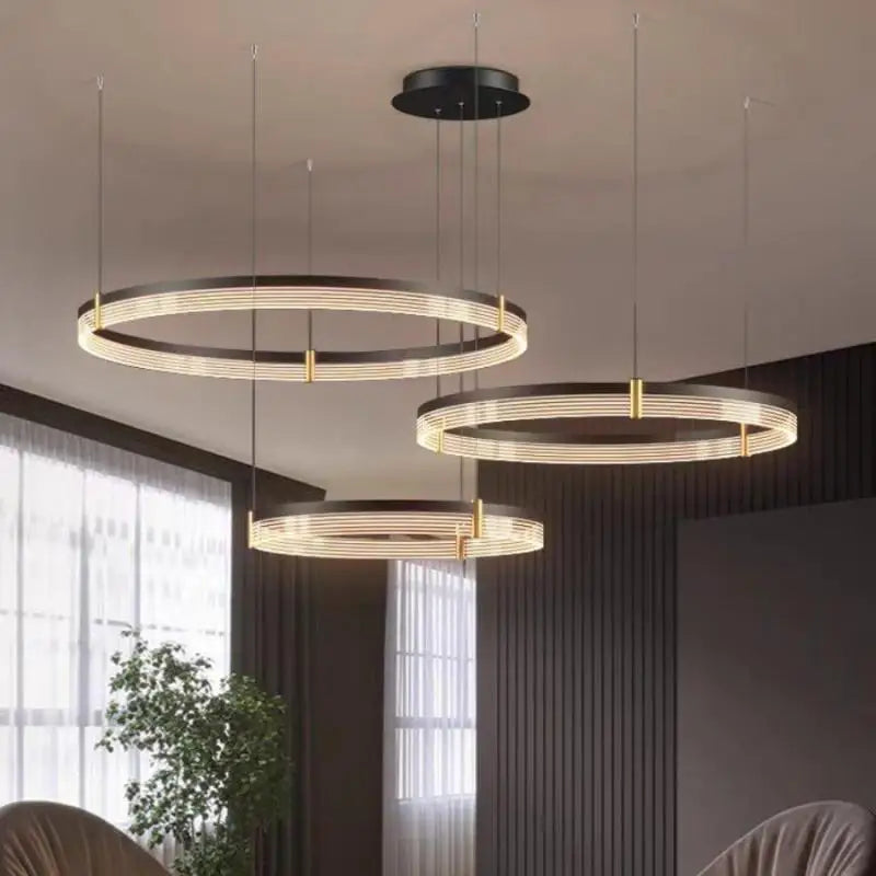 Decorbites™ Schwarze Acryl-LED-Hängeleuchte für modernes Wohnraumausstattung